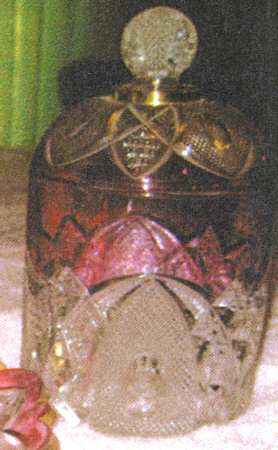 New Hampshire Ruby Flash Sugar Bowl & Lid
