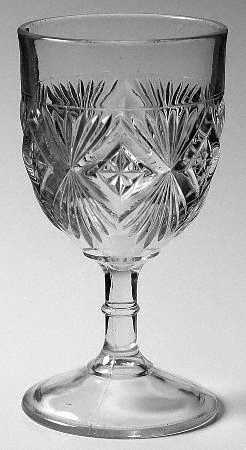 Sheaf with Diamonds Water Goblet