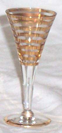 UNK5821 Gold Cordial Glass