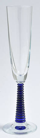 UNK739 Cobalt Blue Fluted Champagne