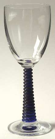 UNK739 Cobalt Blue Wine Glass