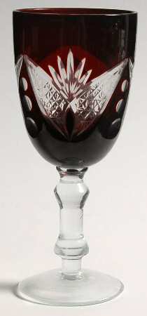 UNK1188 Ruby Wine Glass