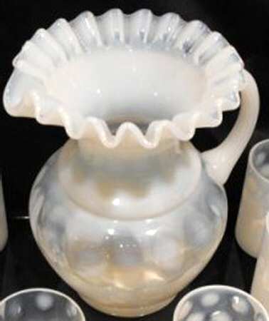 UNK6289 White Opalescent Pitcher