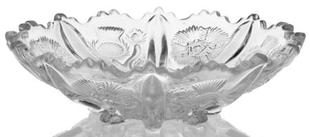 Paneled Thistle Clear Open Candy Dish