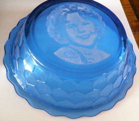 Shirley Temple Cobalt Blue Cereal Bowl