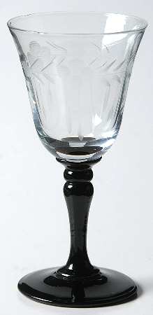 UNK6710 Black Cordial Glass