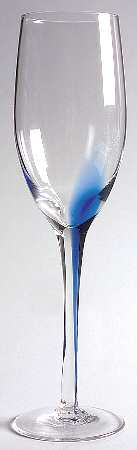 P1C30 Blue Fluted Champagne