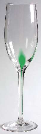 P1C30 Green Fluted Champagne