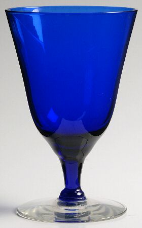 UNK6874 Cobalt Blue Water Goblet