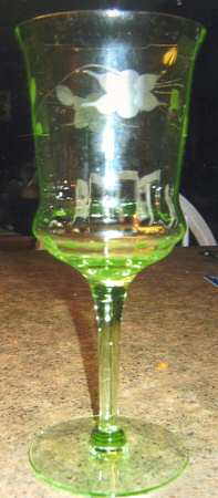 UNK6588 Green Water Goblet