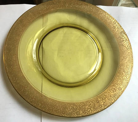 UNK1816 AMBER Luncheon Plate