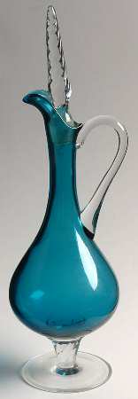 UNK7515 Blue Decanter & Stopper
