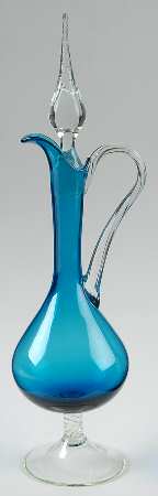 UNK7515 Blue Decanter & Stopper