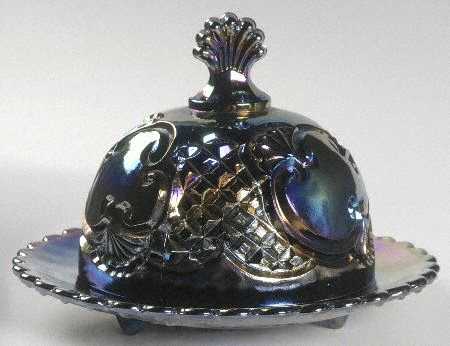 Croesus Amethyst (Carnival) Round Covered Butter