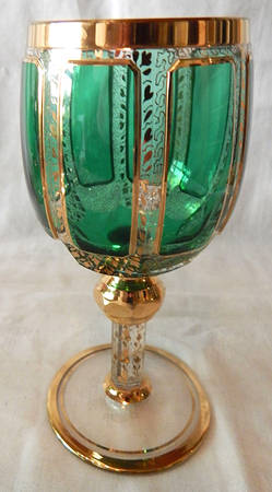 UNK7570 Emerald Green Water Goblet
