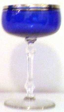 UNK390 Cobalt Platinum Dec 2 Champagne/Tall Sherbet