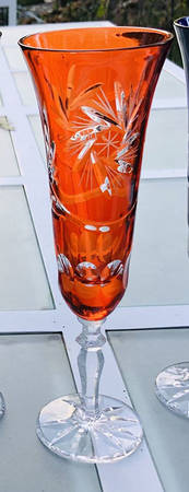 Unk7636 Orange Fluted Champagne