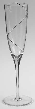 UNK2178 Black Fluted Champagne