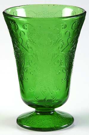 Florentine 2 Green Juice Glass