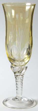 UNK9007 Yellow Fluted Champagne