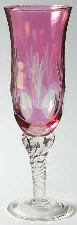 UNK9007 Pink Fluted Champagne