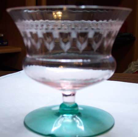 UNK8376 Pink Green Low Sherbet