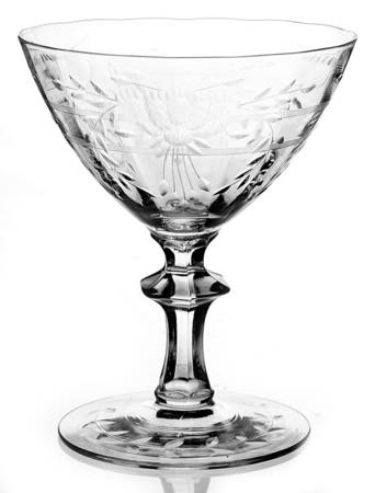UNK4005 Clear (Cut Foot) Low Sherbet