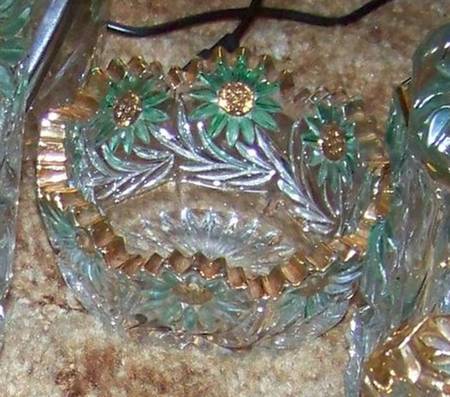 Intaglio Sunflower Small Fruit Dessert Bowl
