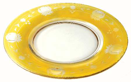 UNK7848 Yellow Flash Luncheon Plate