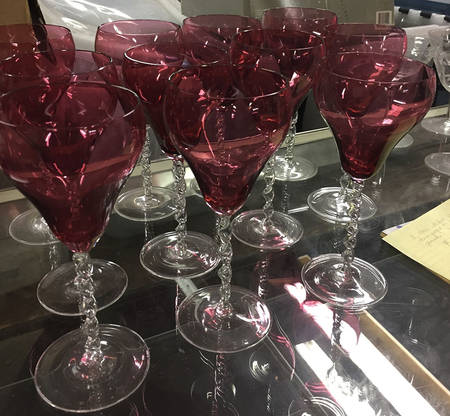 UNK9195 Ruby Water Goblet
