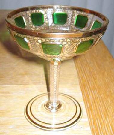 Gold Panel Green Champagne/Tall Sherbet