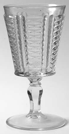 Panelled Ladder Water Goblet