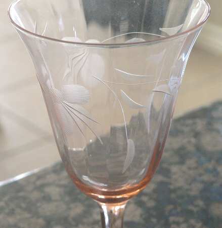 UNK5593 Pink Water Goblet