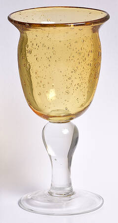 UNK10080 Amber Water Goblet