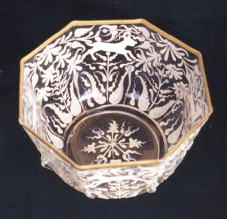 Canine and Foliate-White Small Fruit Dessert Bowl