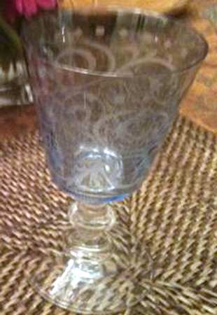 UNK11084 Blue Water Goblet