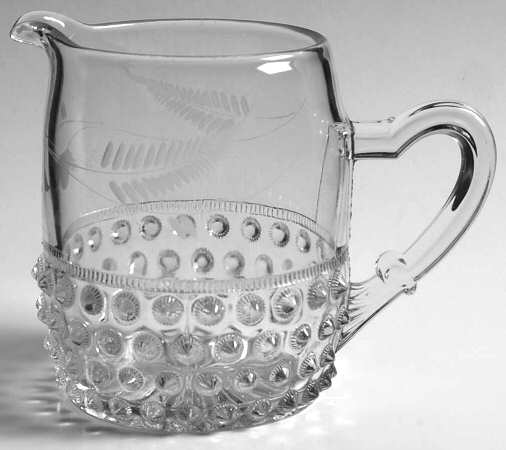 Printed Hobnail Cut 1 Creamer