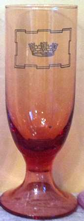UNK11388 Amber Water Goblet