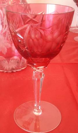 UNK11547 Ruby Water Goblet