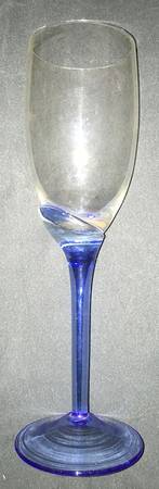 UNK4775 Blue Fluted Champagne
