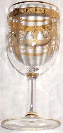 UNK389 (Gold Encrusted) Wine Glass