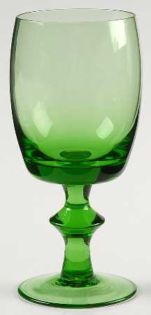 UNK3183 Green Wine Glass