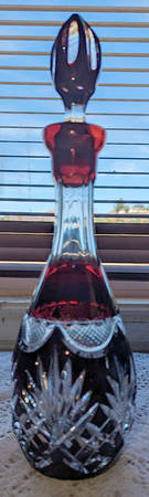 UNK12147 Ruby Decanter & Stopper