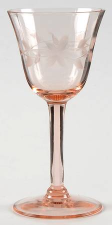 UNK2160 Pink Cordial Glass