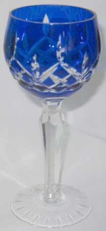 UNK11903 Cobalt Blue Hock Wine