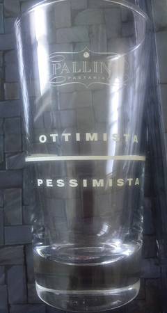 Pallino Ottimista Pessamista Shot Glass