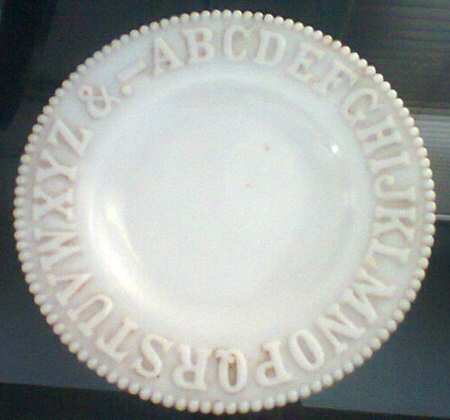 Alphabet Plates Salad Plate
