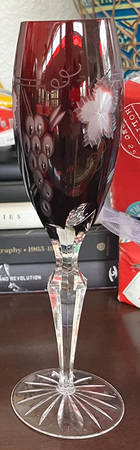 UNK12429 Ruby Fluted Champagne