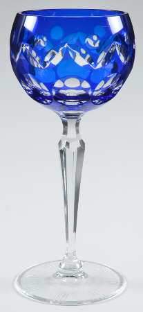 UNK12529 Cobalt Blue Hock Wine