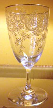 UNK3677 (Gold Trim) Water Goblet
